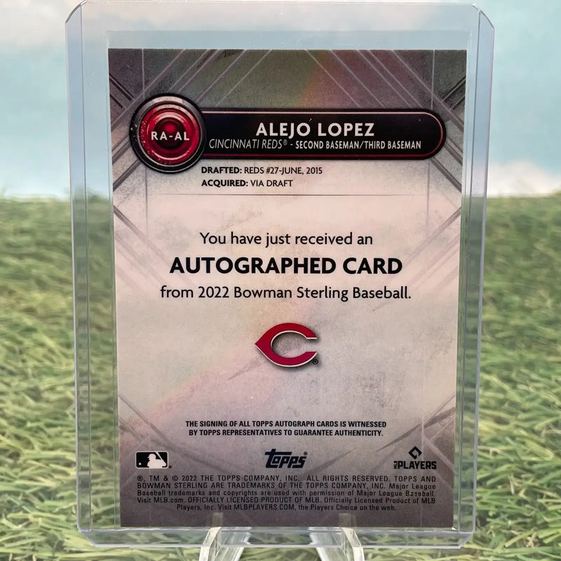 ALEJO LOPEZ -2022 Topps Bowman Sterling- Rookie -AUTO GOLD REFRACTOR /50- RA-AL - Baseball Card Single