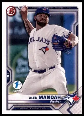 Alek Manoah 2021 Bowman 1st Edition #BFE-27 Toronto Blue Jays - Baseball Card Single