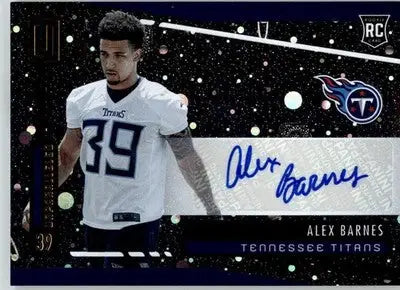 Alex Barnes - 2019 Panini Unparalleled - #271 - Rookie Signatures Cosmos RC AUTO - Football Card Single