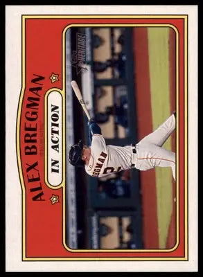 Alex Bregman 2021 Topps Heritage #164 Houston Astros - Baseball Card Single