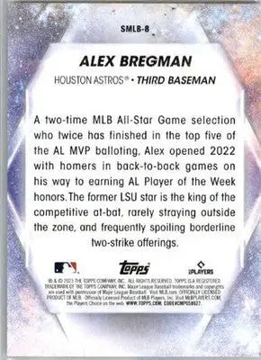 Alex Bregman - 2023 Topps - #SMLB-8 - Stars of MLB Baseball - Baseball Card Single