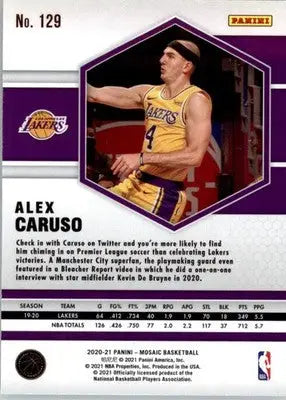 Alex Caruso - 2020-21 Panini Mosaic - #129 - Basketball - Basketball Card Single