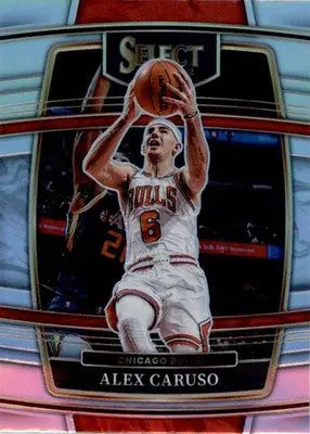Alex Caruso - 2021-22 Panini Select - #9 - Silver Prizms Basketball - Basketball Card Single