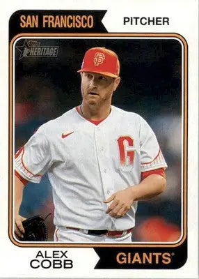 Alex Cobb - 2023 Topps Heritage - #664 - Baseball - Baseball Card Single