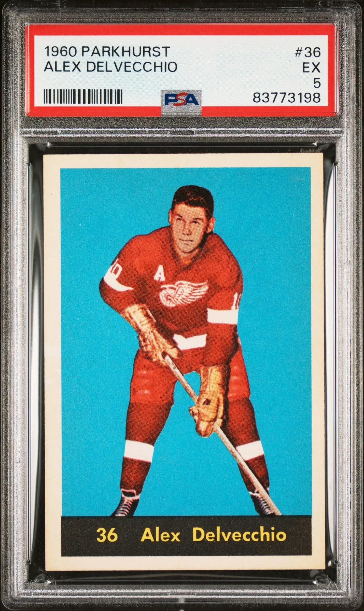 Alex Delvecchio 1960 Parkhurst #26 PSA 5 Excellent - Hockey Card Single