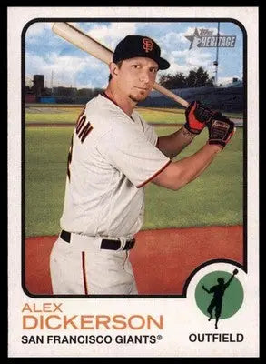 Alex Dickerson 2022 Topps Heritage #91 San Francisco Giants - Baseball Card Single