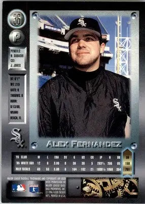 Alex Fernandez - 1996 Metal Universe - #36 - Baseball - Baseball Card Single