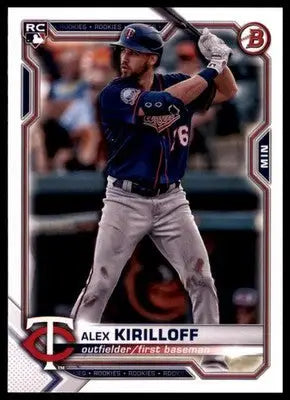 Alex Kirilloff Rookie 2021 Bowman #75 Minnesota Twins - Baseball Card Single