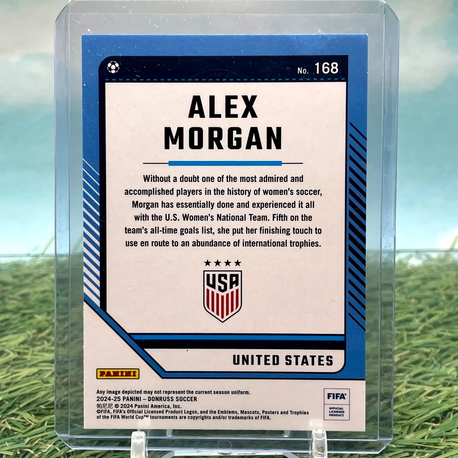Alex Morgan 2024-25 Donruss FIFA CUBIC PARALLEL Card #168 USA - Soccer Card Single