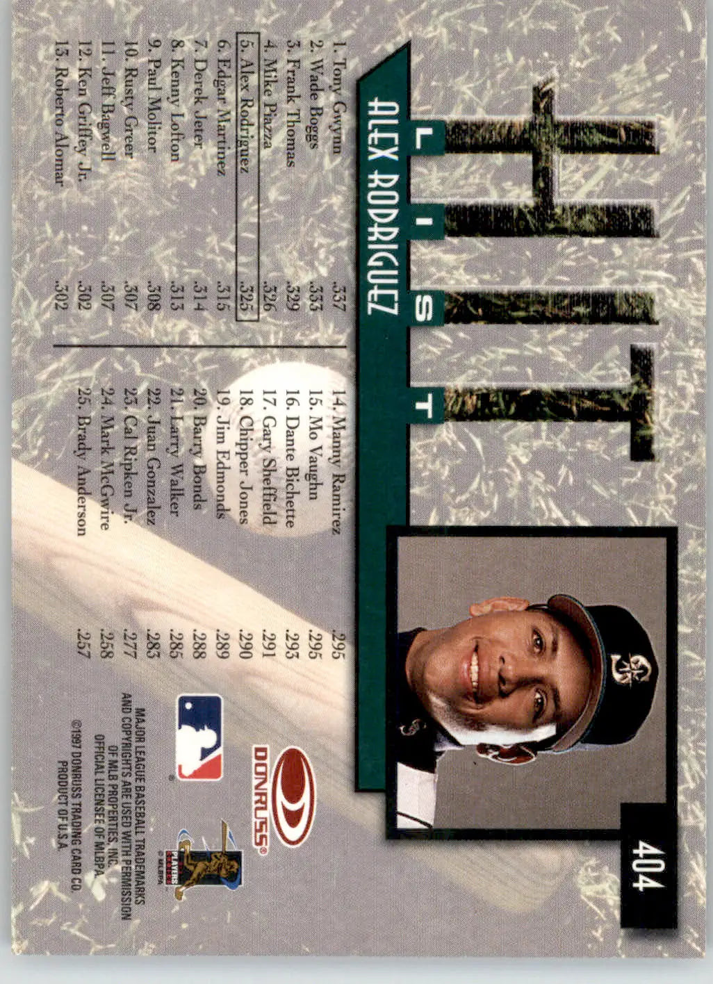 Alex Rodriguez - 1997 Donruss - #404 - Baseball - Baseball Card Single