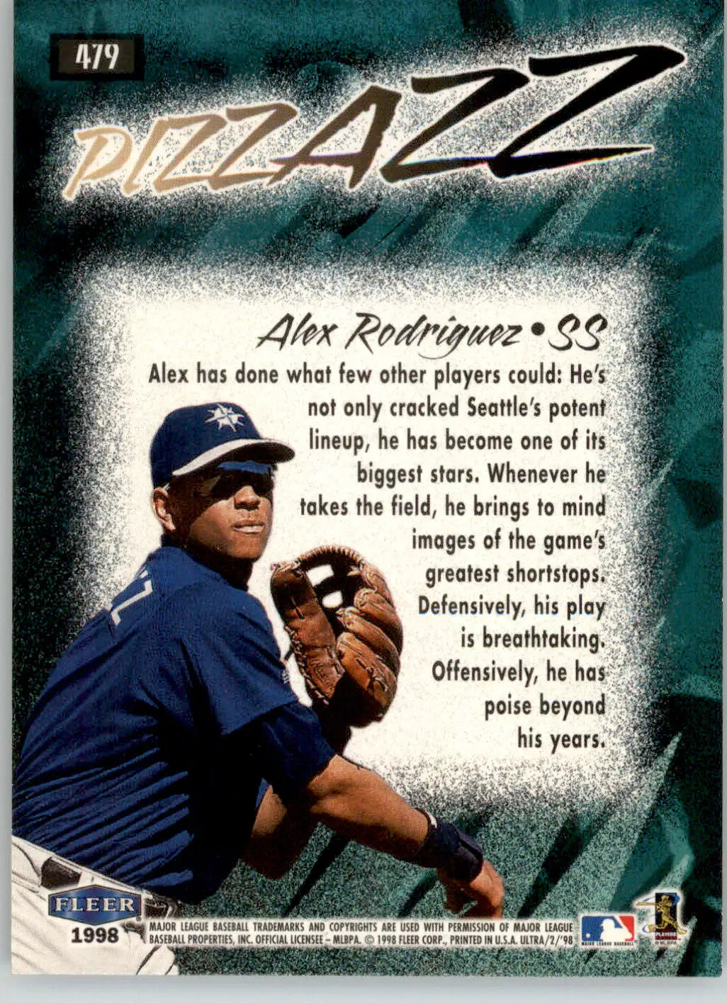 Alex Rodriguez - 1998 Ultra - #479 - Baseball - Baseball Card Single