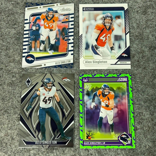 Alex Singleton 2024 Denver Broncos Football Card NFL Sports Panini You Pick CYS - Football Card Single