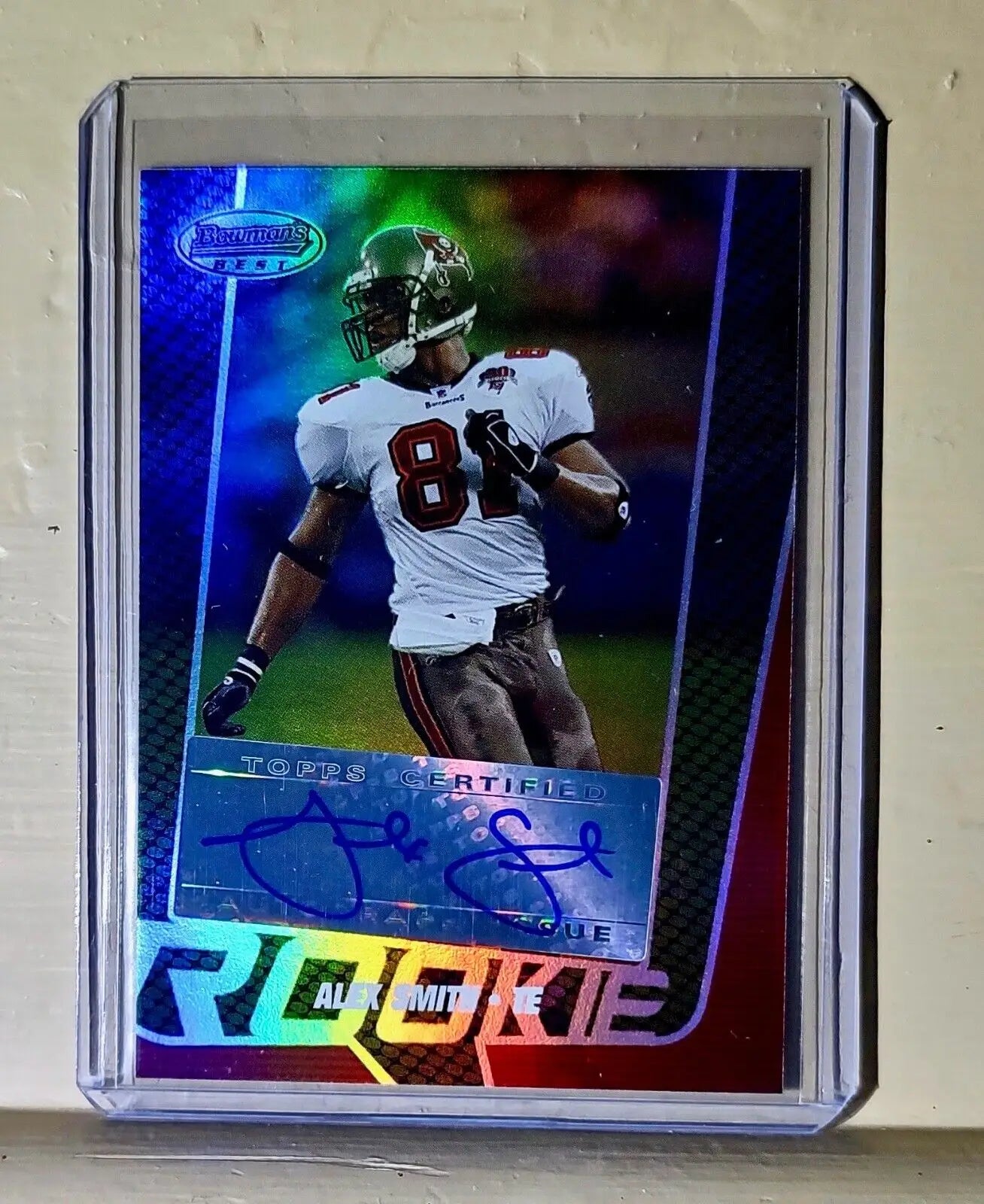 Alex Smith 2005 Topps Bowmans Best Autographed NFL #163 Football Card #385/999 - Football Card Single