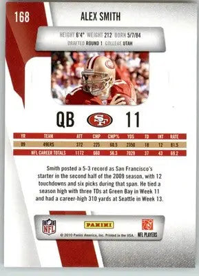 Alex Smith - 2010 Panini Prestige - #168 - Football - Football Card Single