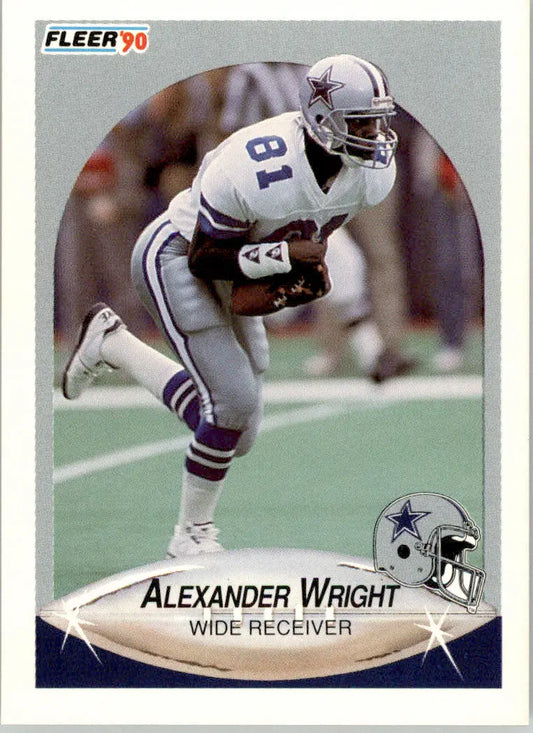 Alexander Wright - 1990 Fleer Update - #U-41 - RC Football - Football Card Single