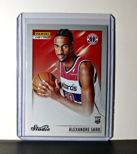 Alexandre Sarr 2024-25 Panini NBA Studio #22 Rookie Card Wizards 1/275 - Basketball Card Single