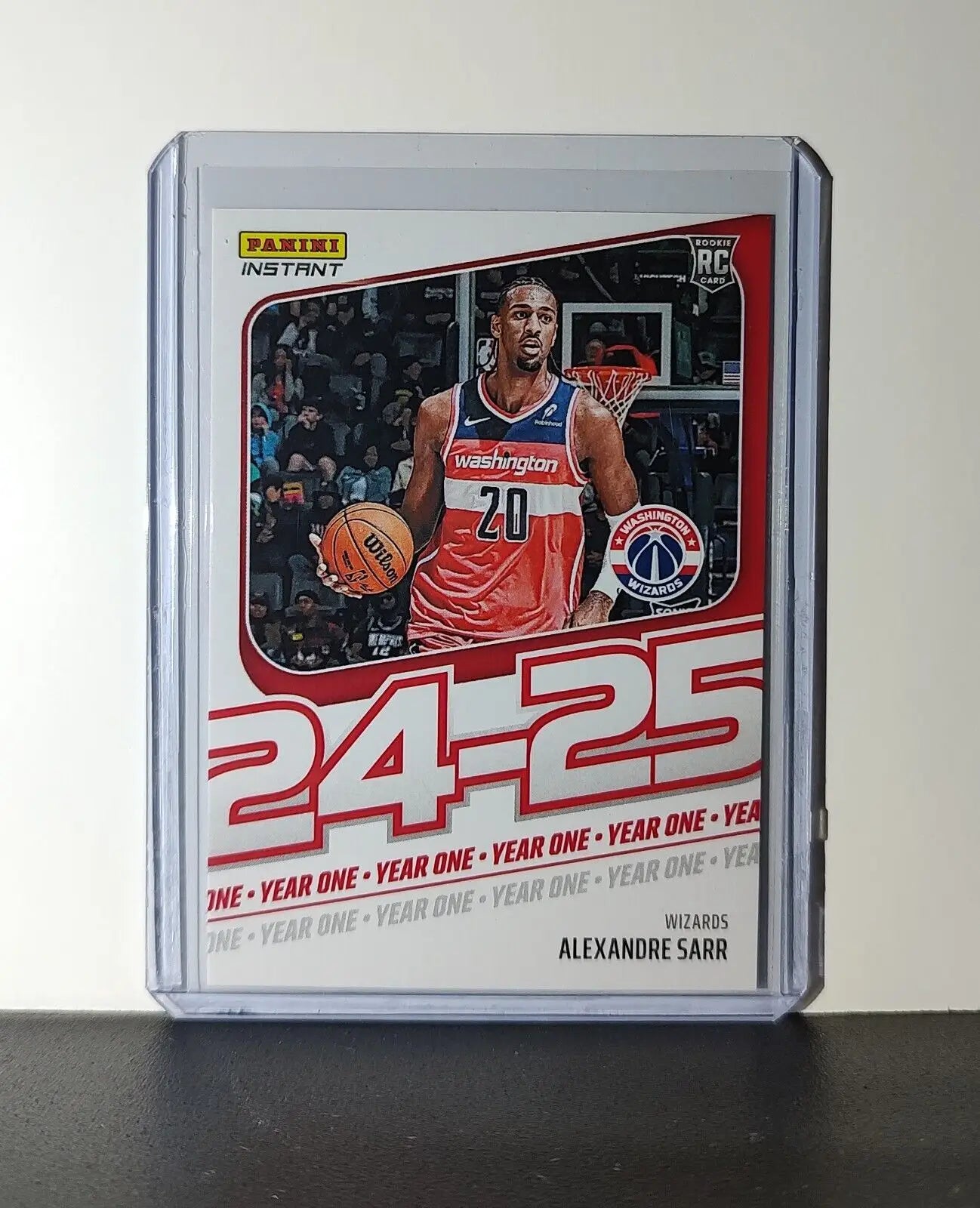Alexandre Sarr Rookie Card 2024-25 Panini Year One #2 Washington Wizards 1/613 - Basketball Card Single