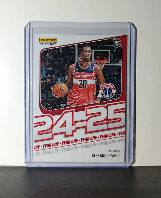 Alexandre Sarr Rookie Card 2024-25 Panini Year One #2 Washington Wizards 1/613 - Basketball Card Single