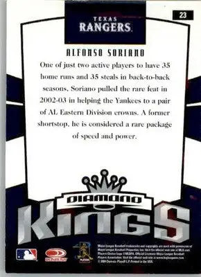 Alfonso Soriano - 2005 Donruss - #23 - Baseball - Baseball Card Single