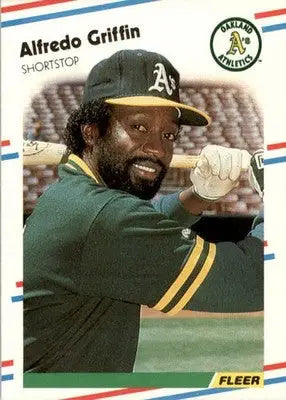 Alfredo Griffin - 1988 Fleer - #280 - Baseball - Baseball Card Single