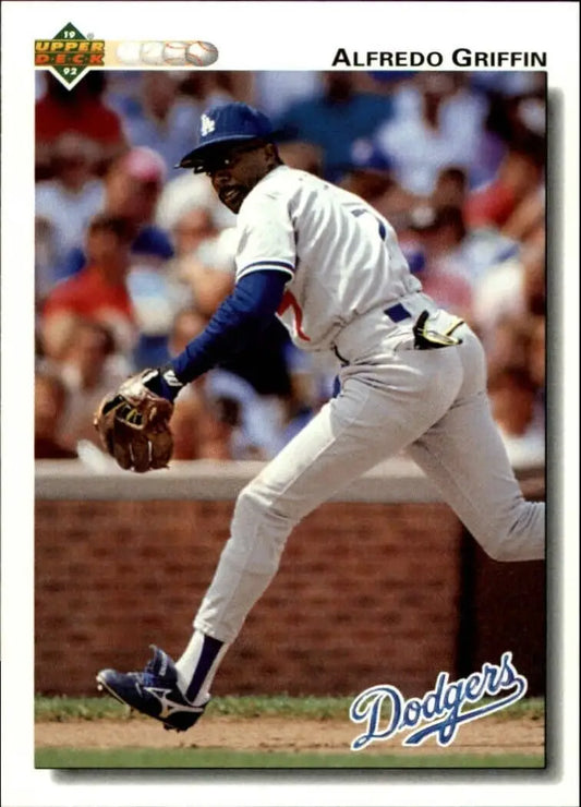 Alfredo Griffin 1992 Upper Deck MLB #282 Baseball Card Los Angeles Dodgers - Baseball Card Single
