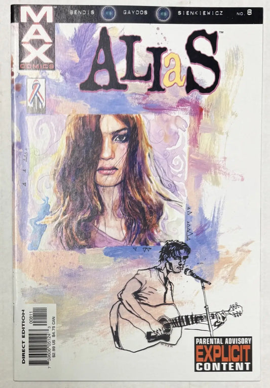 Alias #8 NM+ Jessica Jones 2002 David Mack Marvel Comics - Comic Book