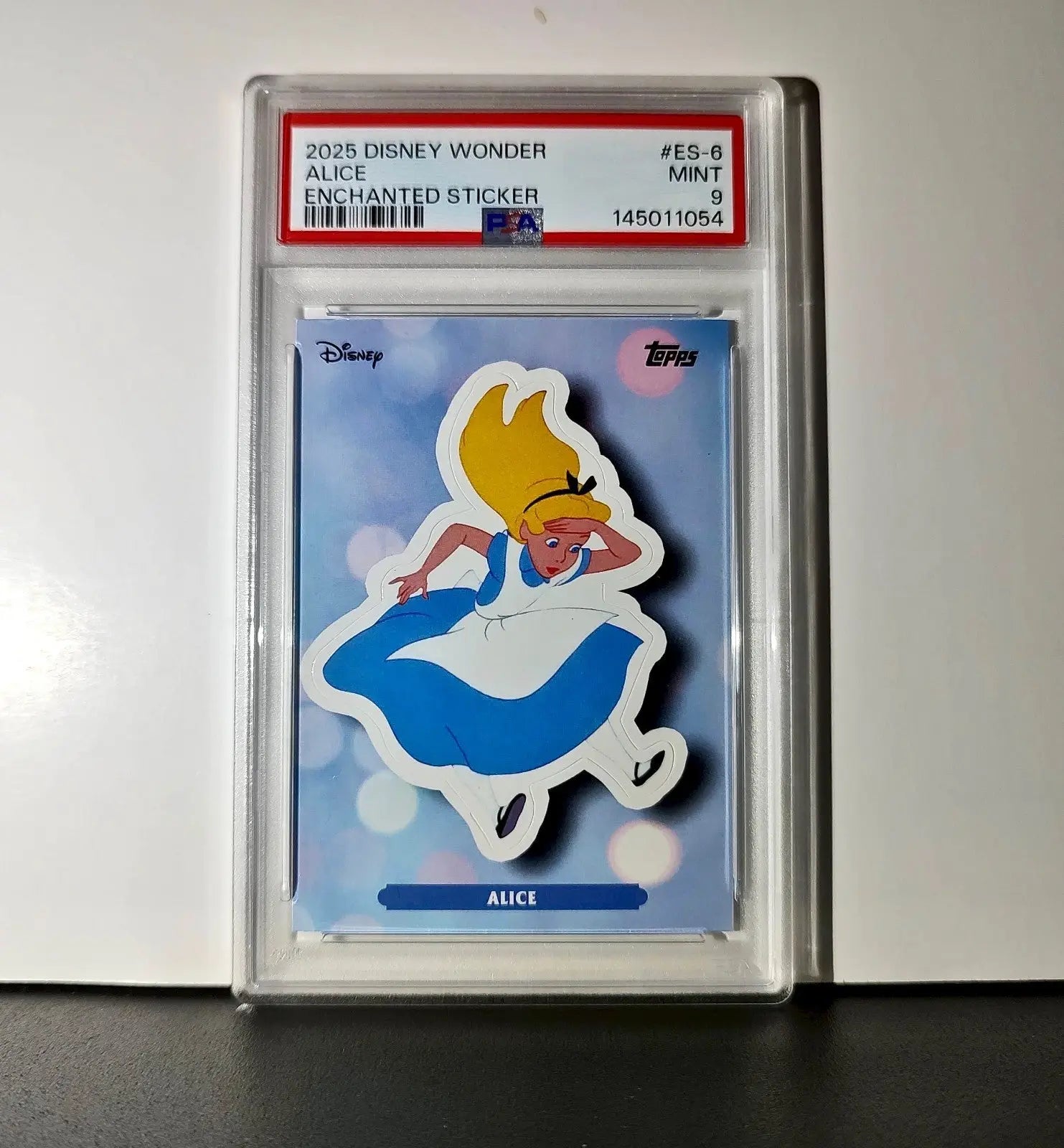 Alice 2025 Topps Disney #ES-6 Enchanted Sticker Alice in Wonderland PSA 9 MT - Non-Sports Card Single