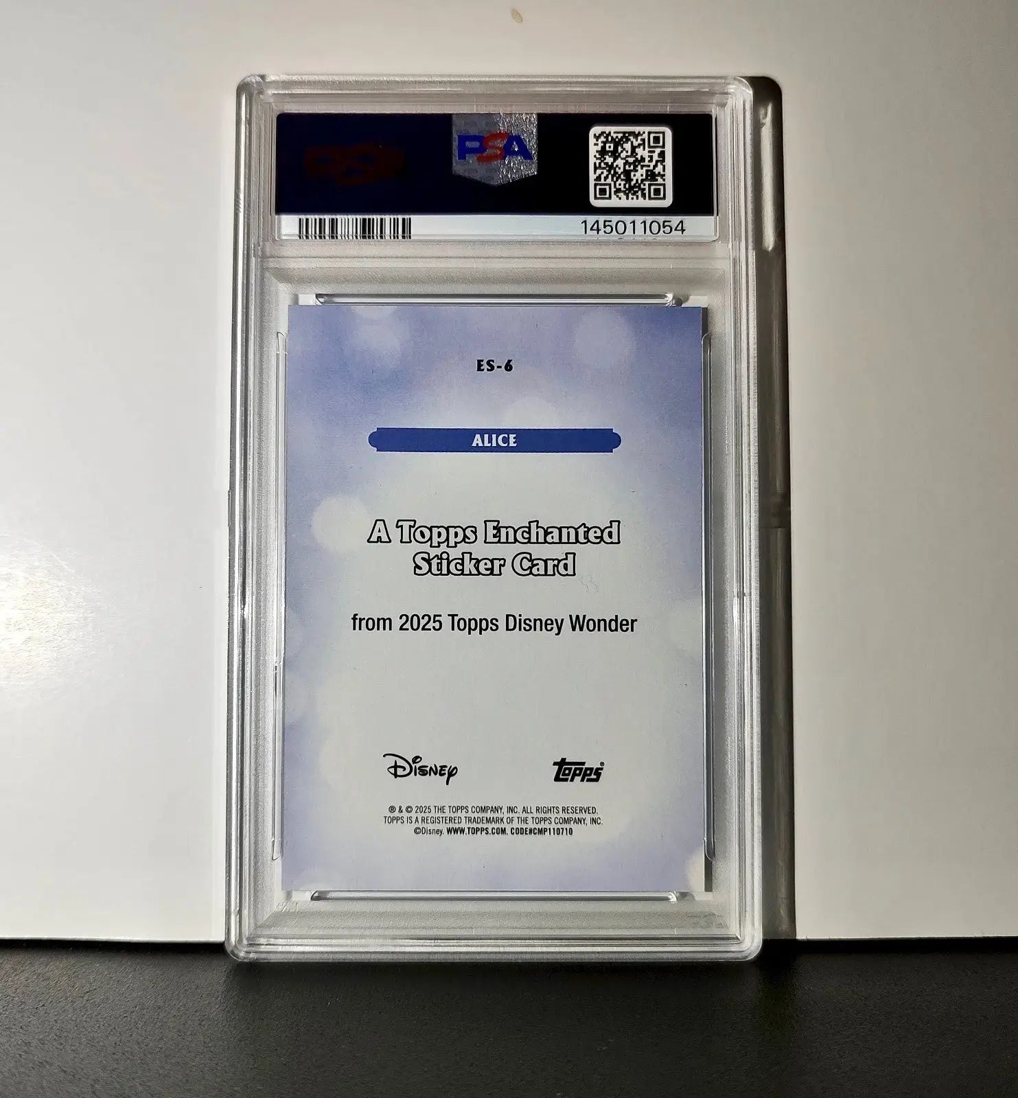 Alice 2025 Topps Disney #ES-6 Enchanted Sticker Alice in Wonderland PSA 9 MT - Non-Sports Card Single
