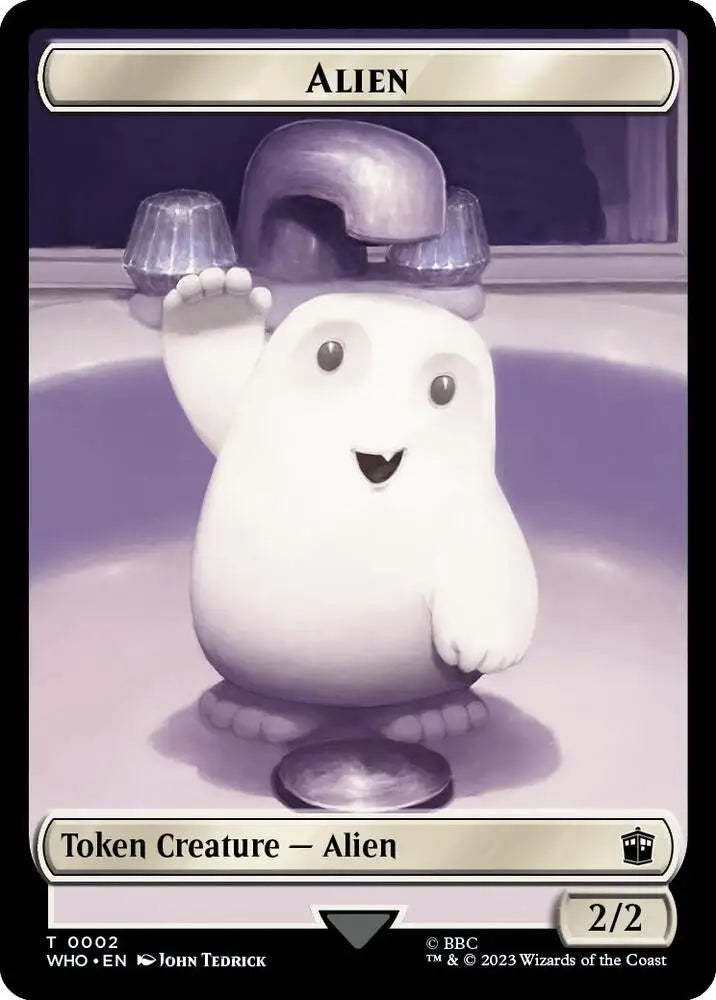 Alien // Dinosaur Token - Universes Beyond: Doctor Who - 2 // 20 - Foil LP Magic - Other