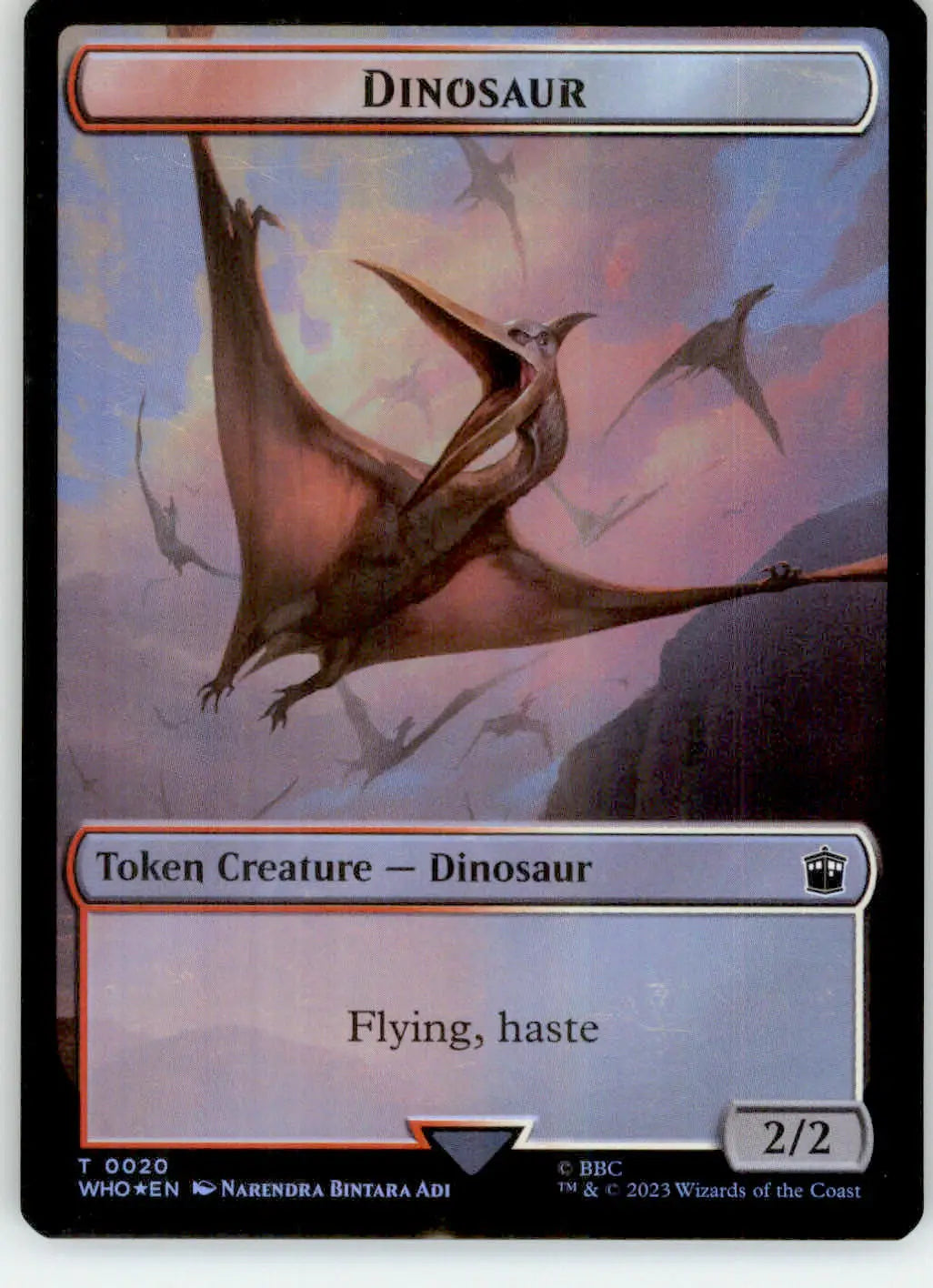 Alien // Dinosaur Token - Universes Beyond: Doctor Who - 2 // 20 - Foil LP Magic - Other