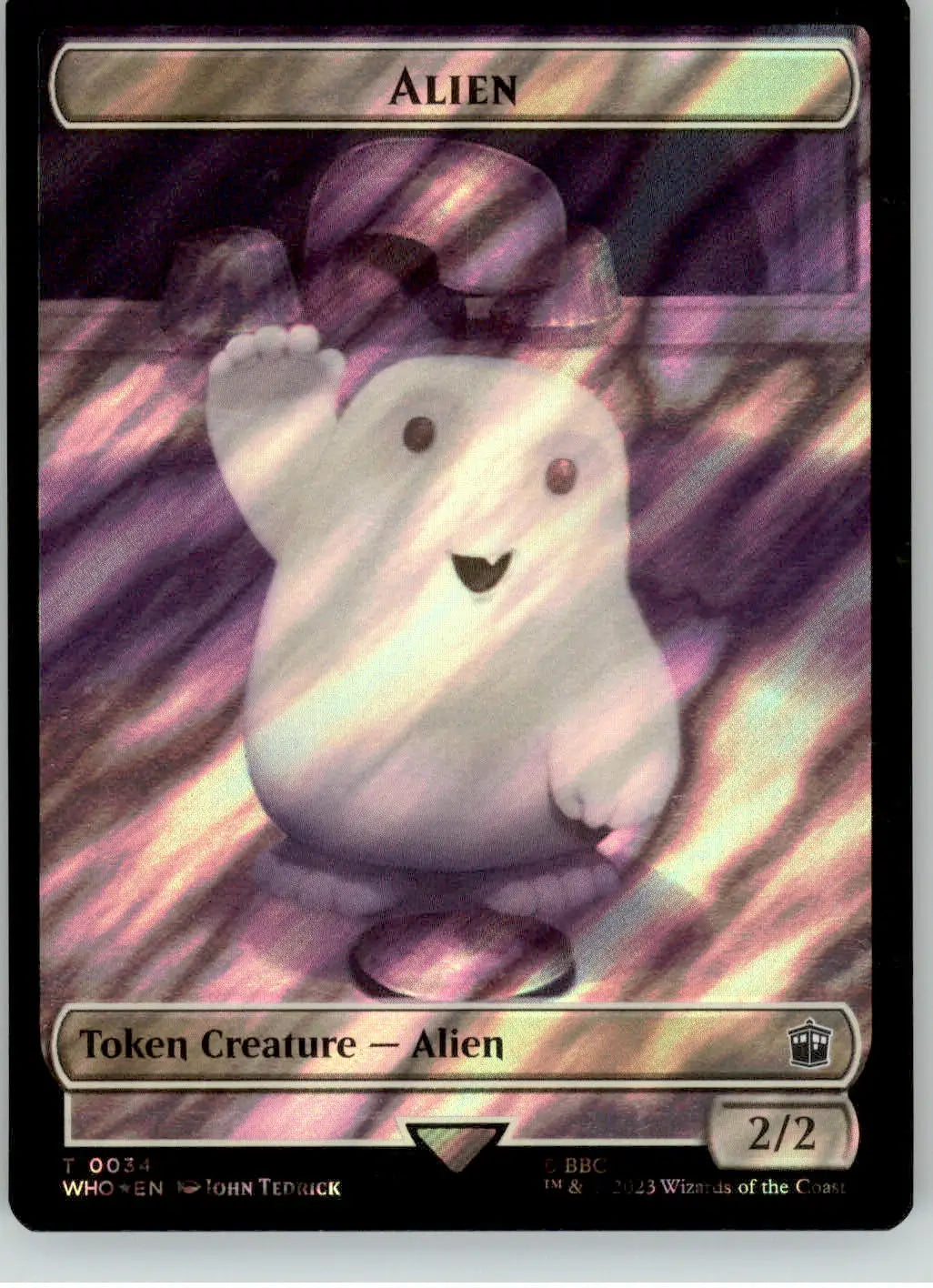 Alien // Alien Warrior Token - Universes Beyond: Doctor Who - Surge Foil NM - Non-Sports Card Single