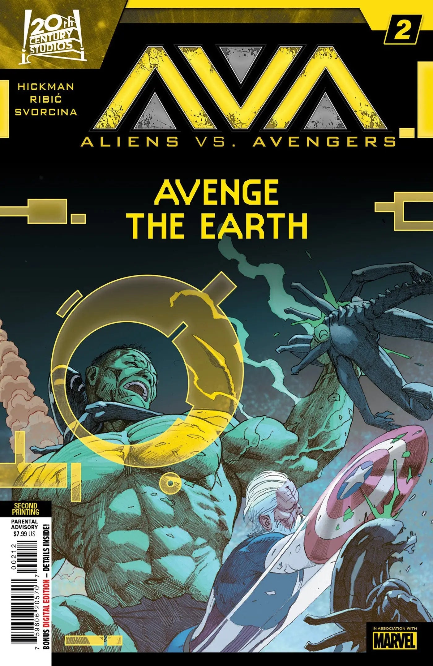 Aliens vs. Avengers #2 Esad Ribic 2nd Print Variant - Comic Book