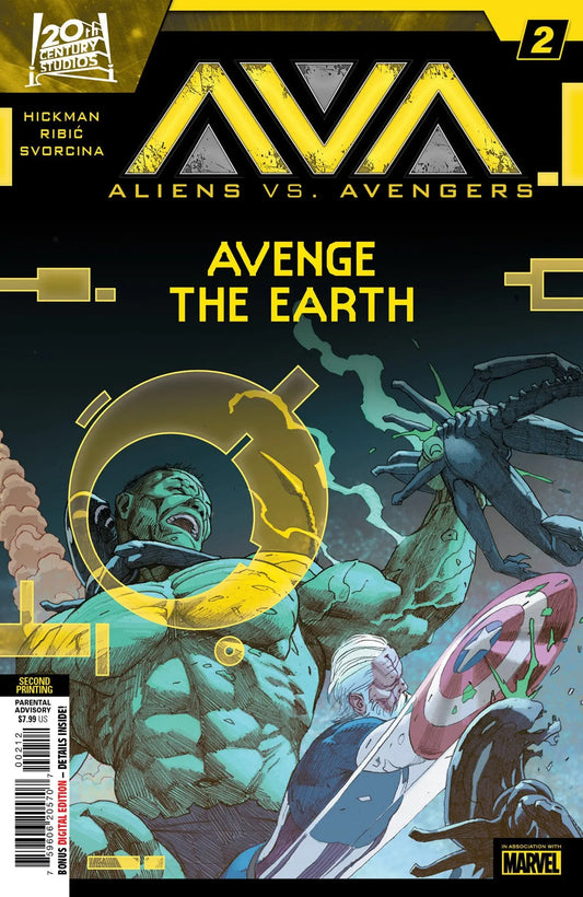 Aliens vs. Avengers #2 Esad Ribic 2nd Print Variant - Comic Book