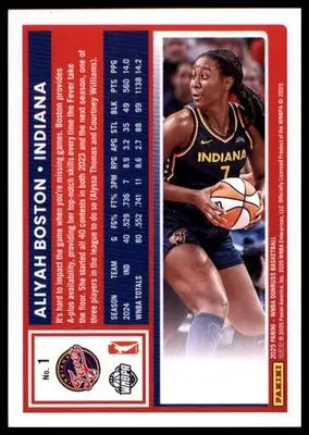 Aliyah Boston Base Donruss WNBA 1 NM - Basketball Card Single
