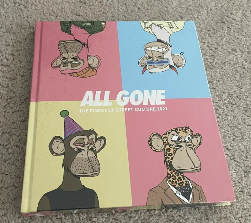 All Gone street culture book featuring Bored Ape Yacht Club illustrations for collectors