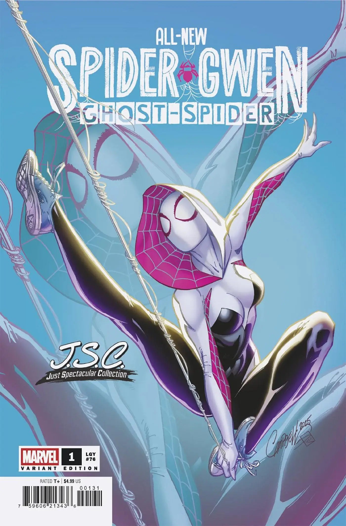 All-New Spider-Gwen: The Ghost-Spider #1 J. Scott Campbell Just Spectacular Collection Variant - Back Issues