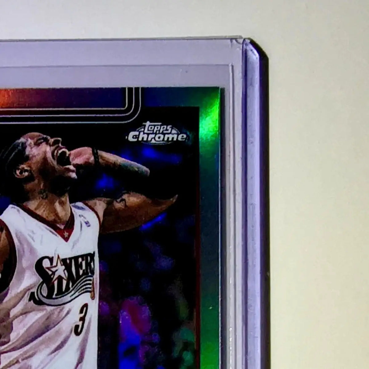 Allen Iverson 2025-26 NBA Topps Chrome Update Refractor #145 Card 76ers - Basketball Card Single