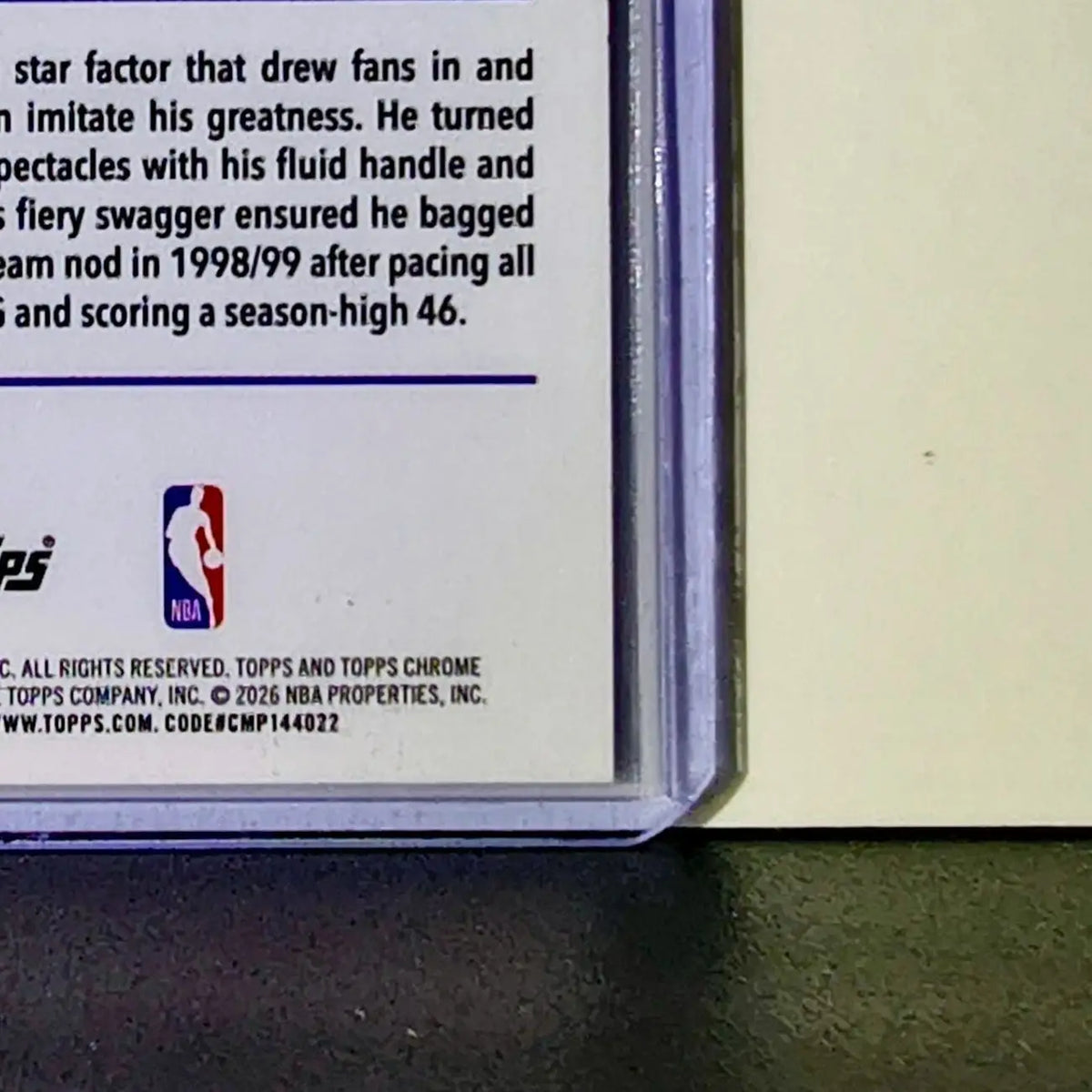 Allen Iverson 2025-26 NBA Topps Chrome Update Refractor #145 Card 76ers - Basketball Card Single