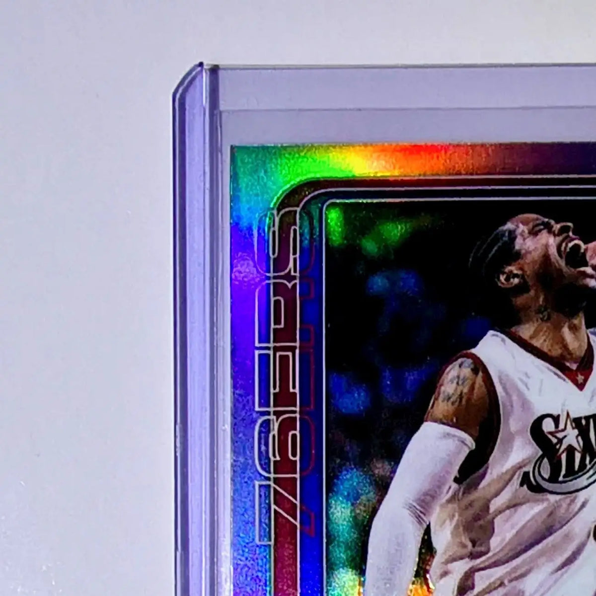 Allen Iverson 2025-26 NBA Topps Chrome Update Refractor #145 Card 76ers - Basketball Card Single