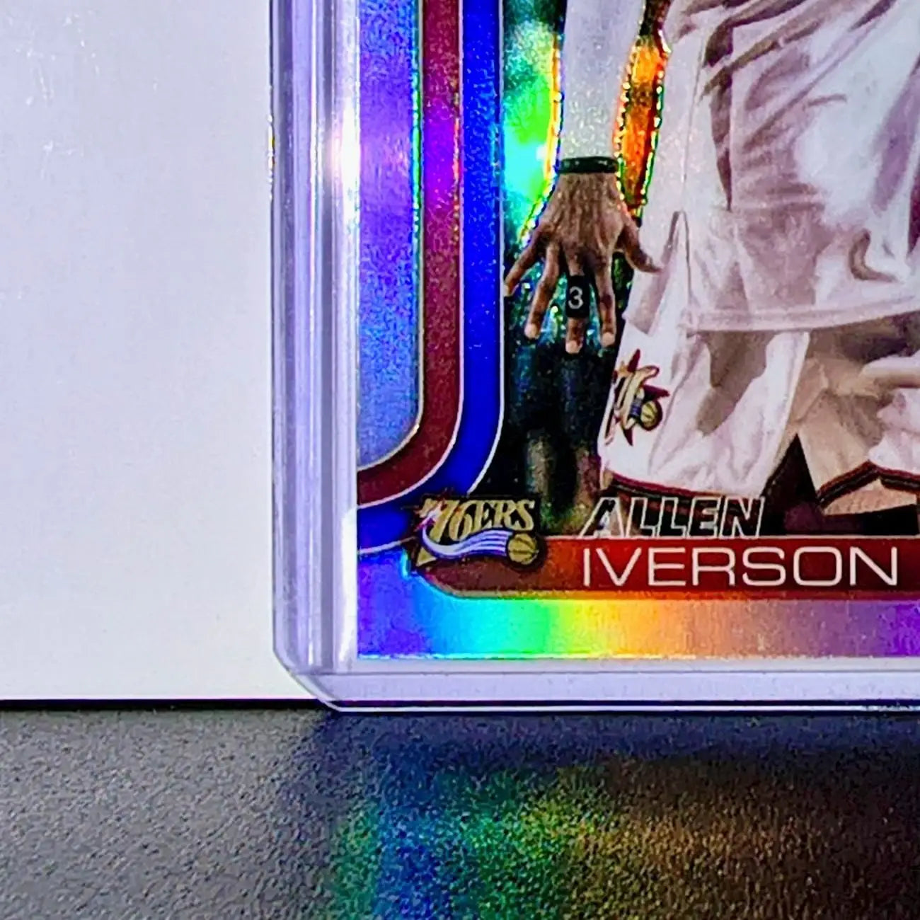 Allen Iverson 2025-26 NBA Topps Chrome Update Refractor #145 Card 76ers - Basketball Card Single