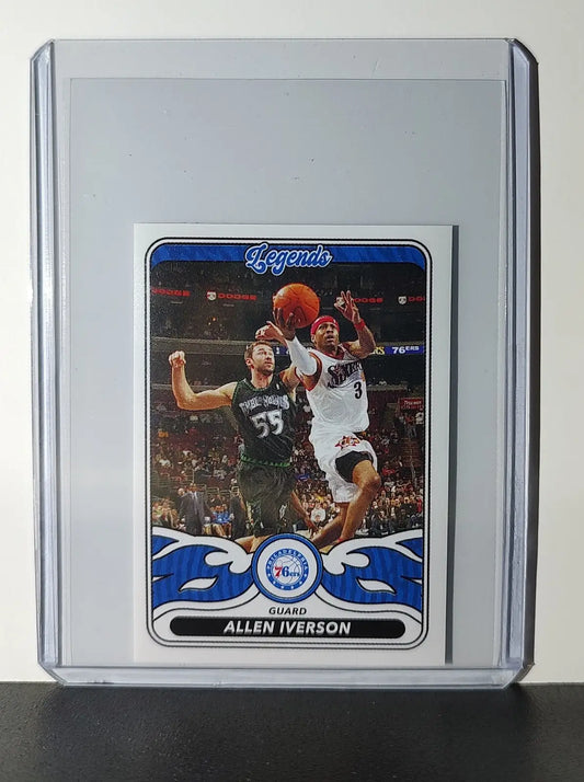 Allen Iverson Legends 2024-25 Panini NBA #491 Sticker Card Philadelphia 76ers - Basketball Card Single
