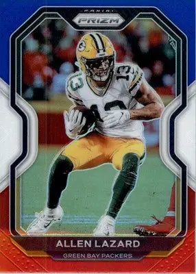 Allen Lazard - 2020 Panini Prizm - #208 - Prizm Red White and Blue Football - Football Card Single