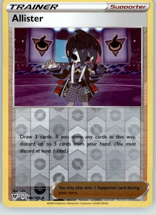 Allister - Vivid Voltage - 146/185 - Reverse Holo LP Pokemon - Pokémon Card Single