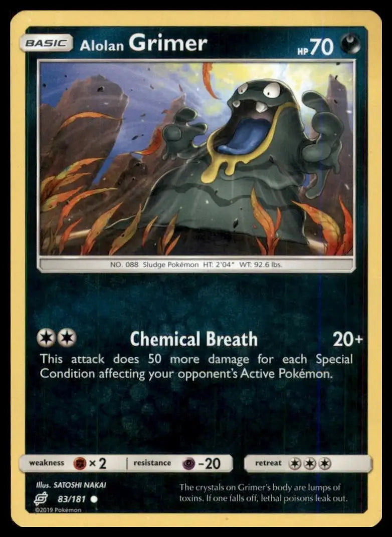 Alolan Grimer 83/181 Sm-Team Up Regular - Pokémon Card Single