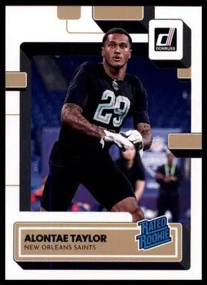 Alontae Taylor Rookie 2022 Donruss #373 New Orleans Saints - Football Card Single