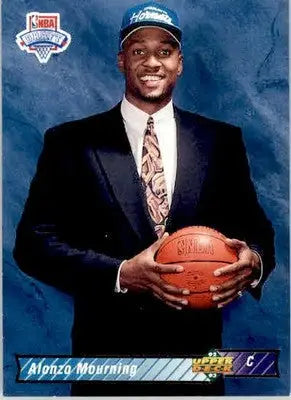 Alonzo Mourning - 1992-93 Upper Deck - #2 - RC Basketball - Basketball Card Single