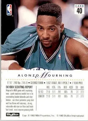 Alonzo Mourning - 1993-94 SkyBox Premium - #40 - Basketball - Basketball Card Single