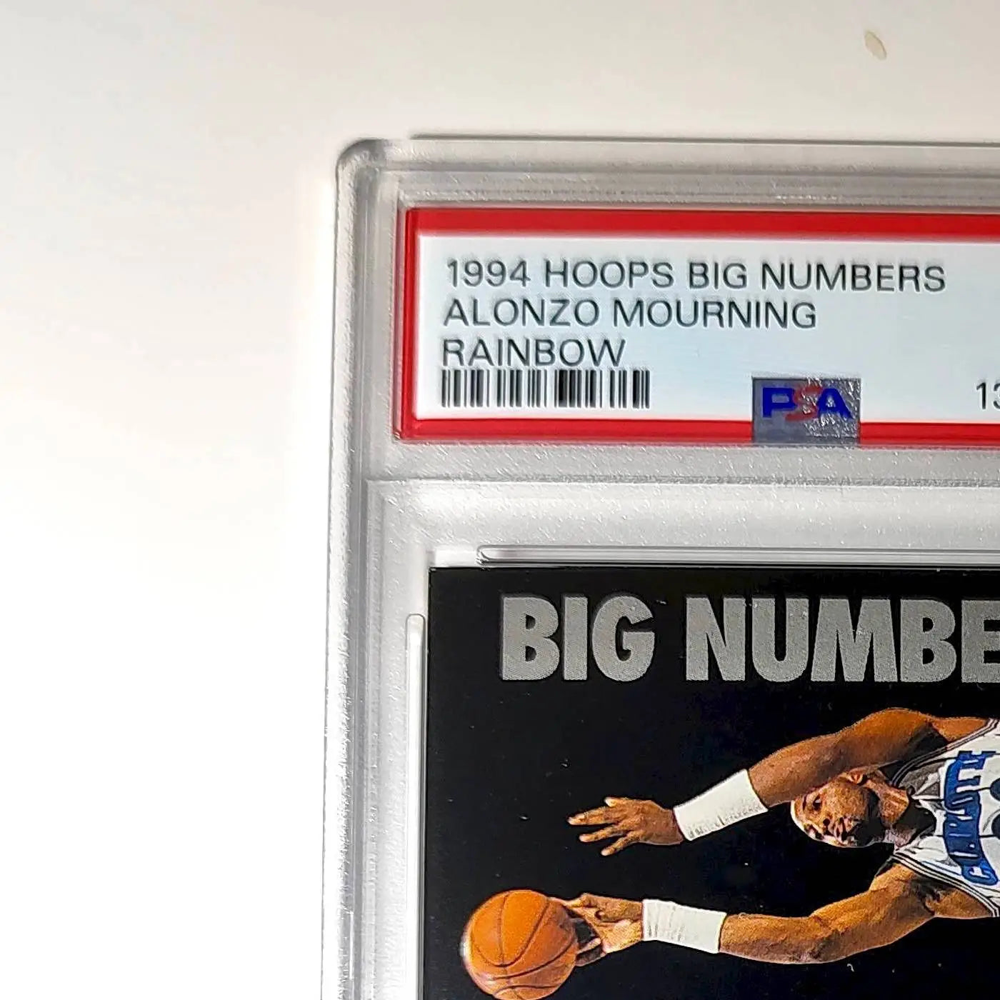 Alonzo Mourning 1994 NBA Hoops Big Numbers #BN11 Rainbow PSA 7 NM