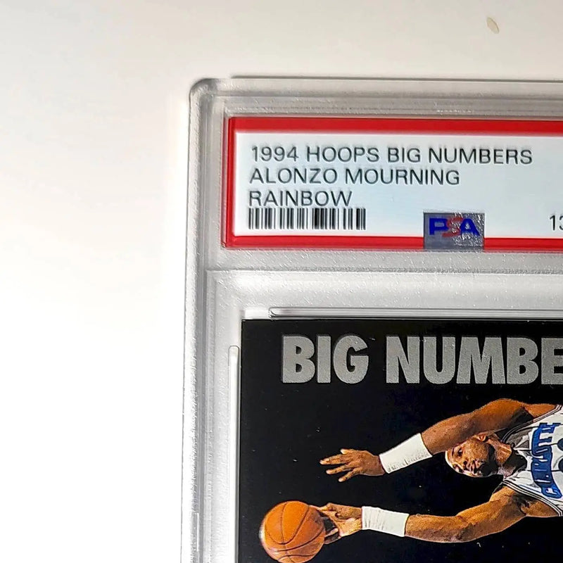 Alonzo Mourning 1994 NBA Hoops Big Numbers #BN11 Rainbow PSA 7 NM