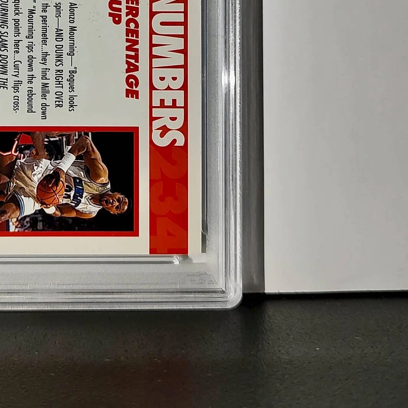 Alonzo Mourning 1994 NBA Hoops Big Numbers #BN11 Rainbow PSA 8 NM-MT